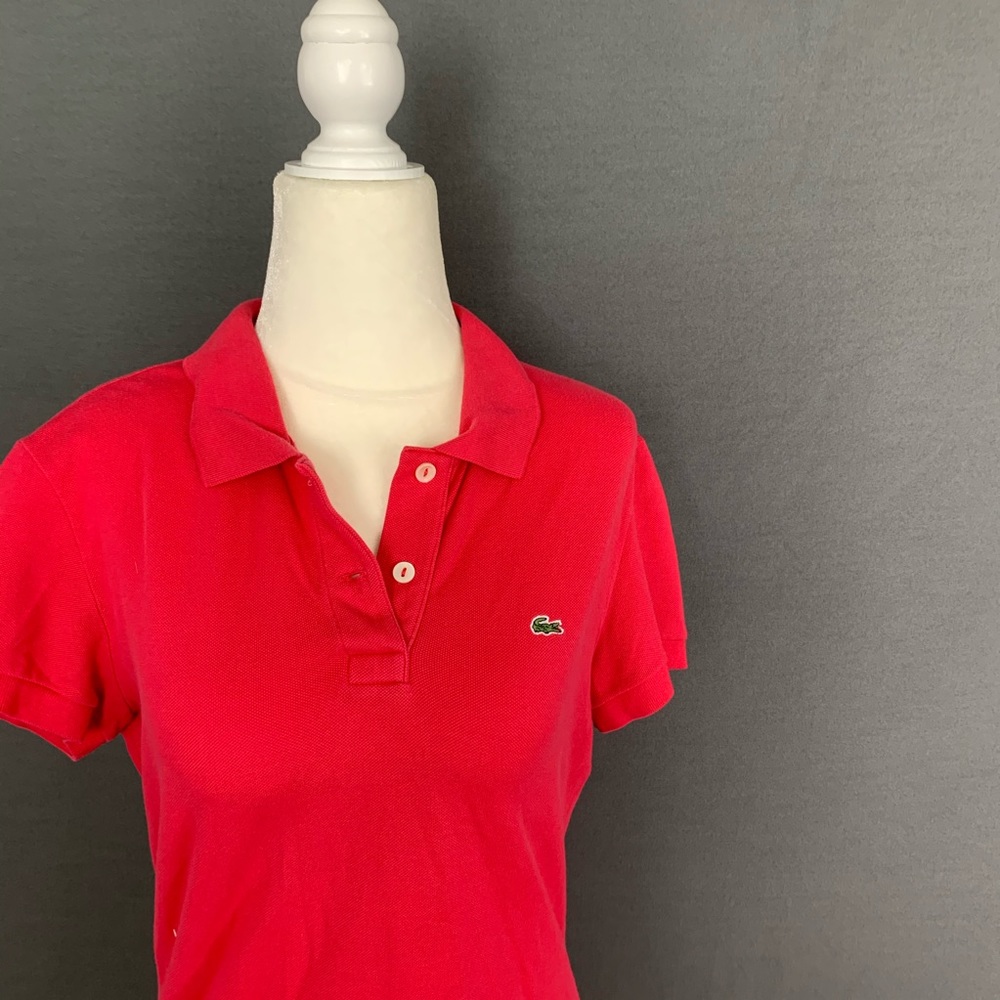 Pink Lacoste Polo